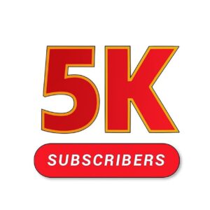 YouTube Subscriber 5000 Lifetime guarantee​