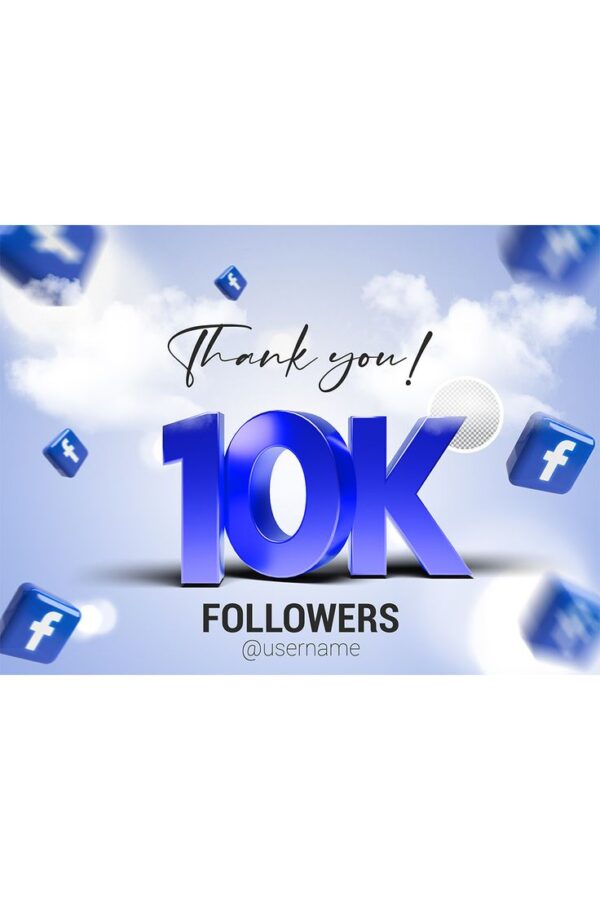 Facebook 10K Follower Non Drop Life Time Guaranteed